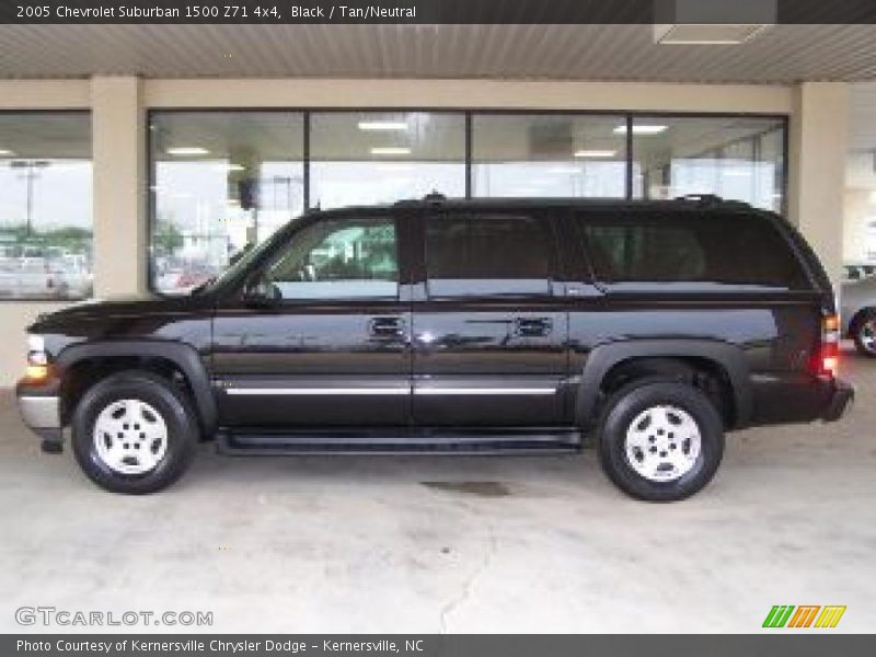Black / Tan/Neutral 2005 Chevrolet Suburban 1500 Z71 4x4