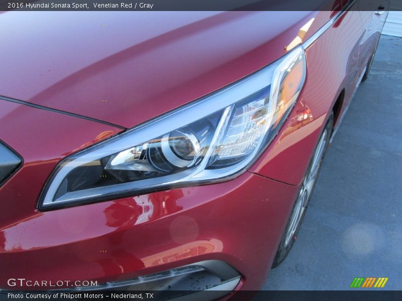 Venetian Red / Gray 2016 Hyundai Sonata Sport