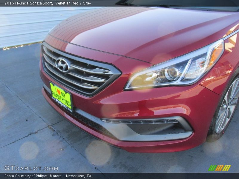 Venetian Red / Gray 2016 Hyundai Sonata Sport