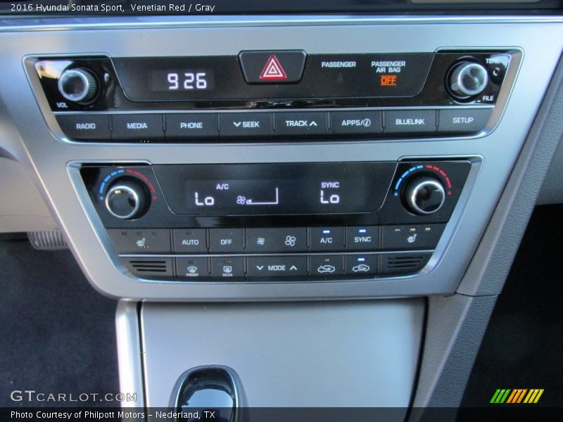 Venetian Red / Gray 2016 Hyundai Sonata Sport