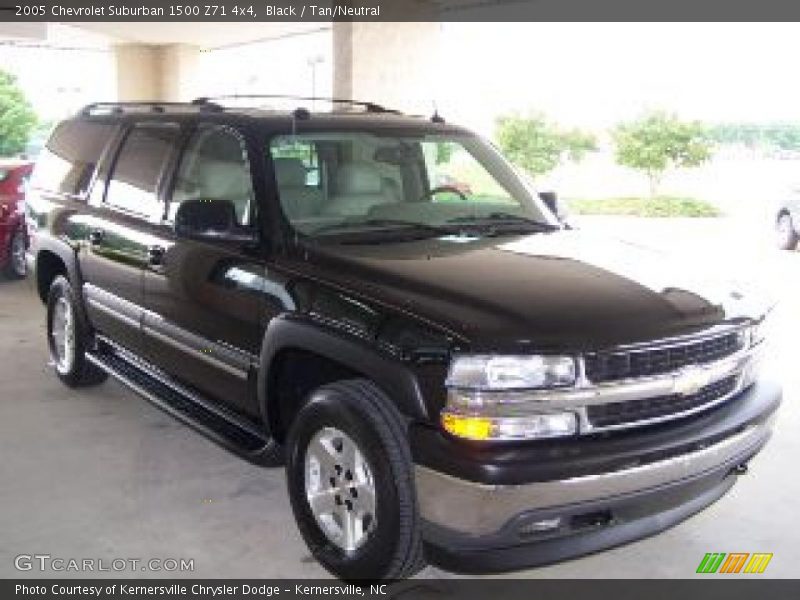 Black / Tan/Neutral 2005 Chevrolet Suburban 1500 Z71 4x4