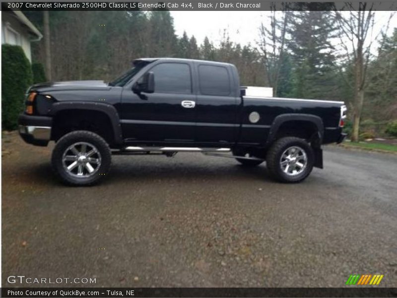 Black / Dark Charcoal 2007 Chevrolet Silverado 2500HD Classic LS Extended Cab 4x4