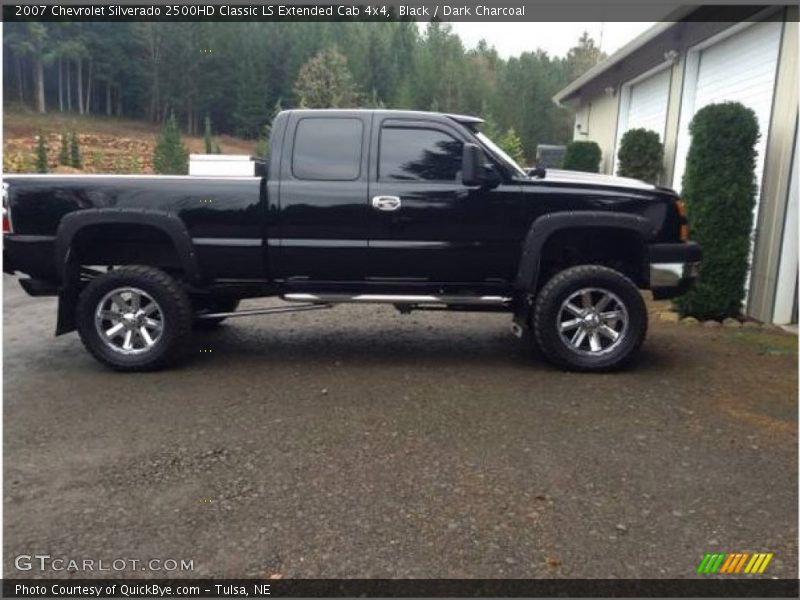 Black / Dark Charcoal 2007 Chevrolet Silverado 2500HD Classic LS Extended Cab 4x4