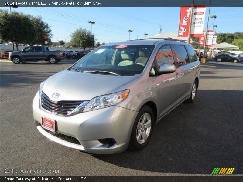 Silver Sky Metallic / Light Gray 2014 Toyota Sienna LE