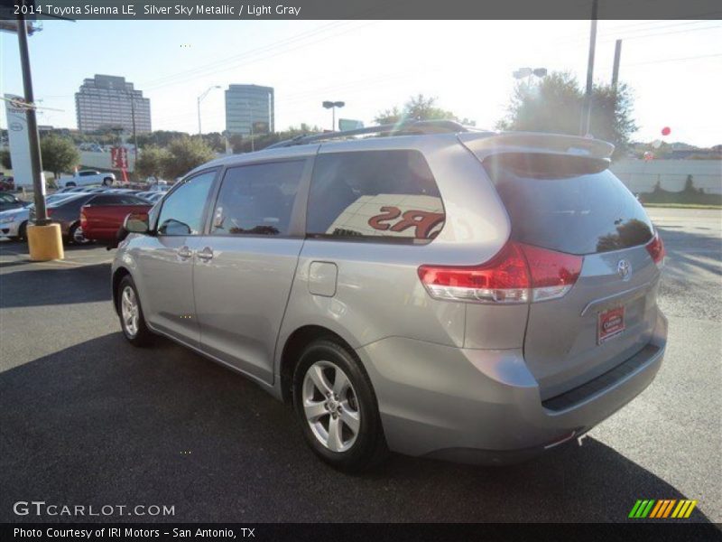 Silver Sky Metallic / Light Gray 2014 Toyota Sienna LE