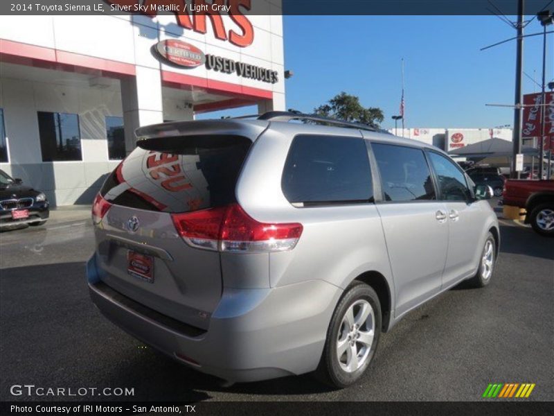 Silver Sky Metallic / Light Gray 2014 Toyota Sienna LE