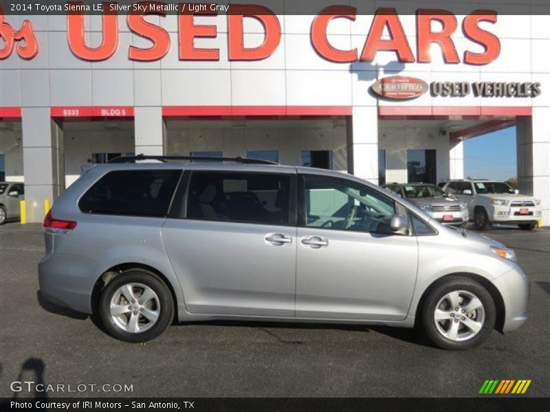 Silver Sky Metallic / Light Gray 2014 Toyota Sienna LE