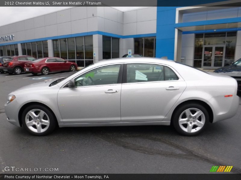 Silver Ice Metallic / Titanium 2012 Chevrolet Malibu LS