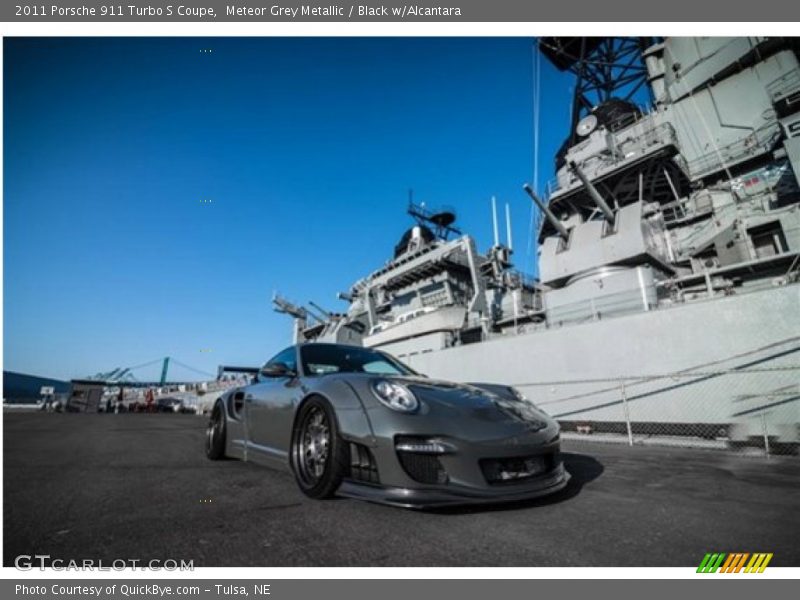 Meteor Grey Metallic / Black w/Alcantara 2011 Porsche 911 Turbo S Coupe