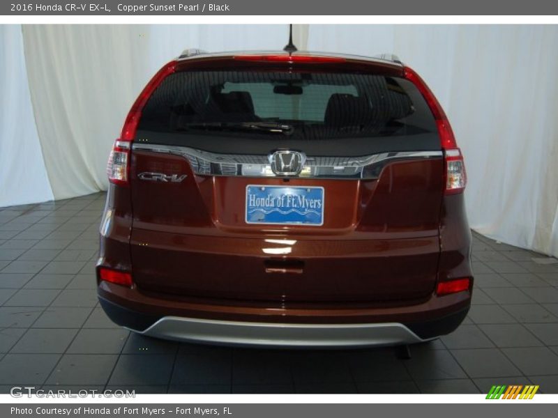 Copper Sunset Pearl / Black 2016 Honda CR-V EX-L