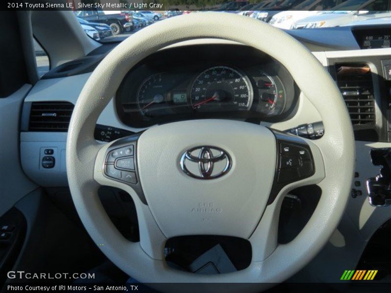 Silver Sky Metallic / Light Gray 2014 Toyota Sienna LE