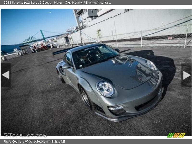 Meteor Grey Metallic / Black w/Alcantara 2011 Porsche 911 Turbo S Coupe