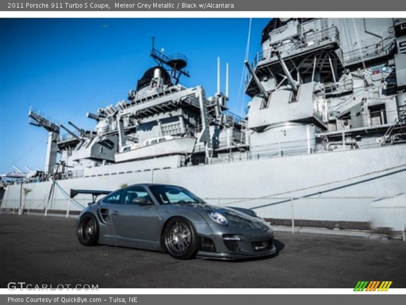Meteor Grey Metallic / Black w/Alcantara 2011 Porsche 911 Turbo S Coupe