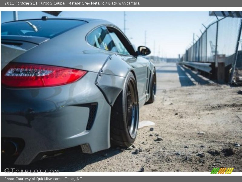 Meteor Grey Metallic / Black w/Alcantara 2011 Porsche 911 Turbo S Coupe