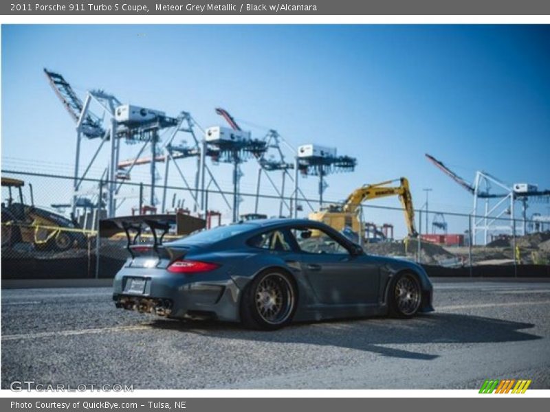 Meteor Grey Metallic / Black w/Alcantara 2011 Porsche 911 Turbo S Coupe