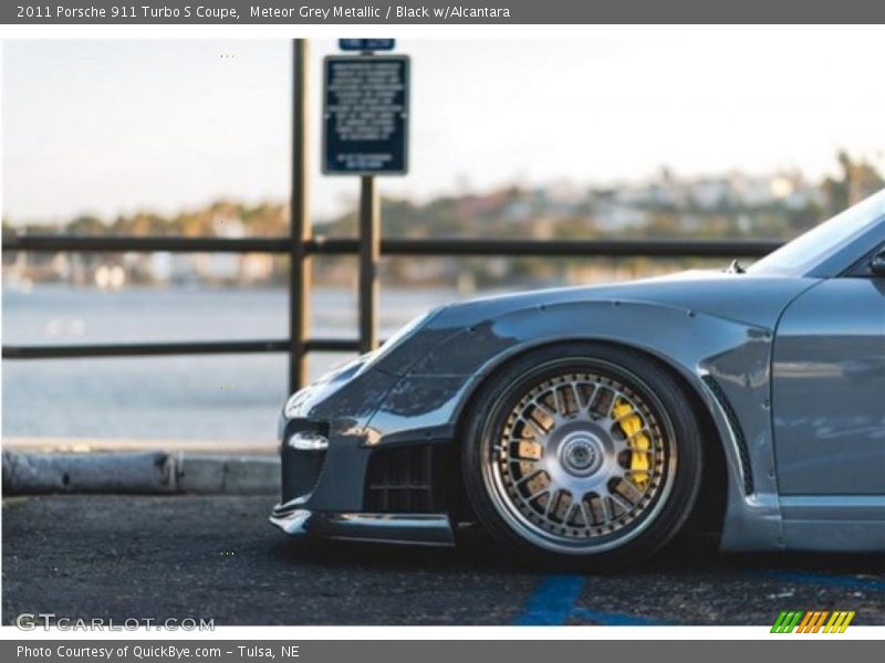 Meteor Grey Metallic / Black w/Alcantara 2011 Porsche 911 Turbo S Coupe