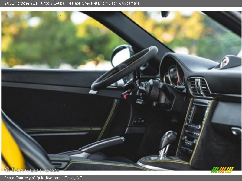 Meteor Grey Metallic / Black w/Alcantara 2011 Porsche 911 Turbo S Coupe