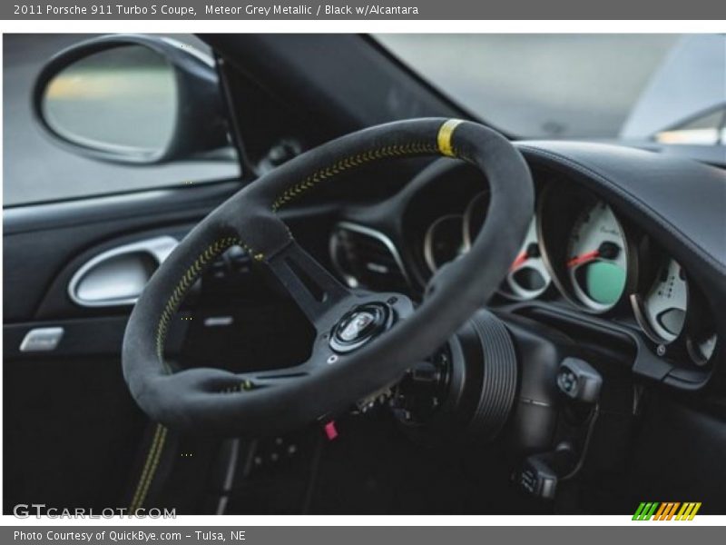 Meteor Grey Metallic / Black w/Alcantara 2011 Porsche 911 Turbo S Coupe