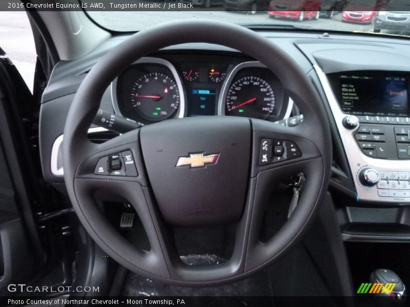 Tungsten Metallic / Jet Black 2016 Chevrolet Equinox LS AWD