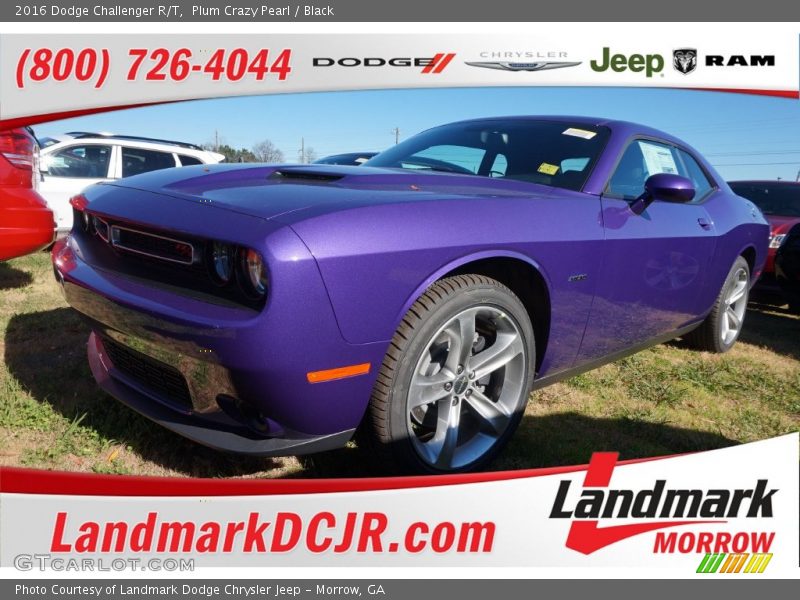Plum Crazy Pearl / Black 2016 Dodge Challenger R/T