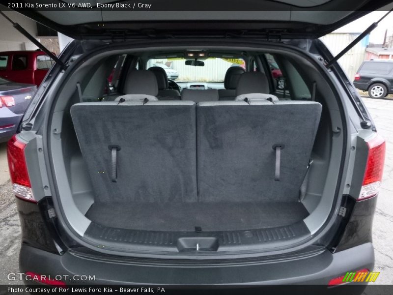 Ebony Black / Gray 2011 Kia Sorento LX V6 AWD