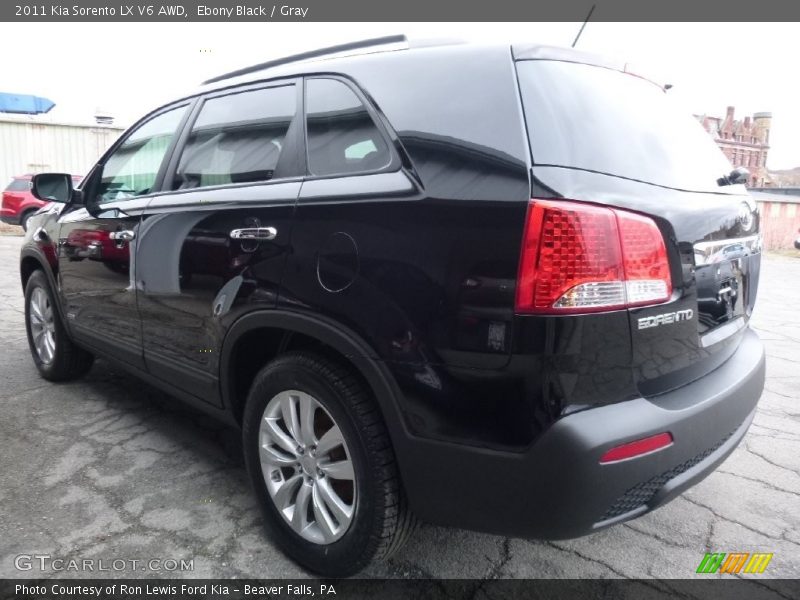 Ebony Black / Gray 2011 Kia Sorento LX V6 AWD