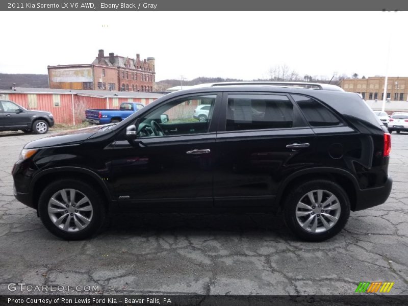 Ebony Black / Gray 2011 Kia Sorento LX V6 AWD