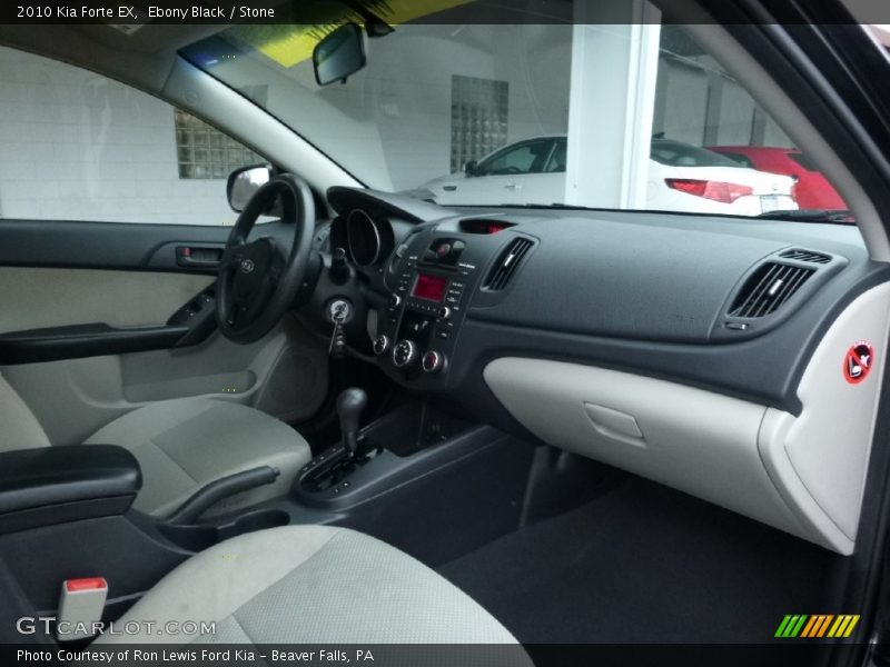 Ebony Black / Stone 2010 Kia Forte EX