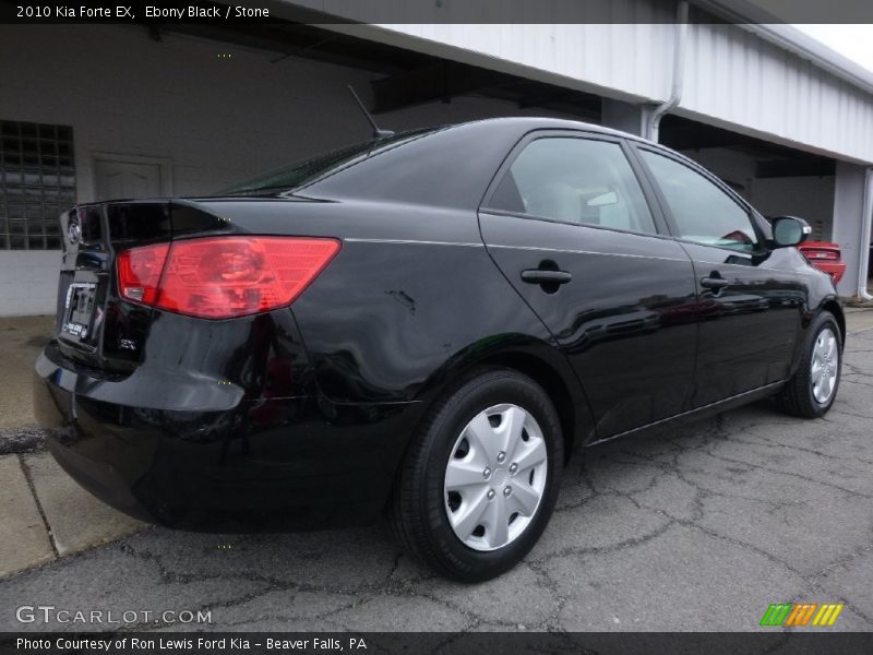 Ebony Black / Stone 2010 Kia Forte EX