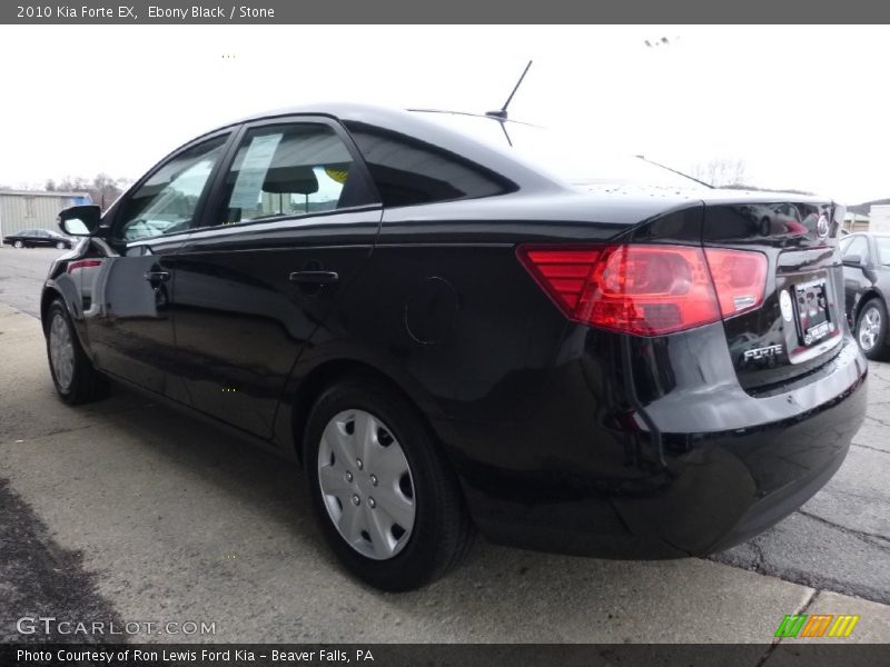 Ebony Black / Stone 2010 Kia Forte EX