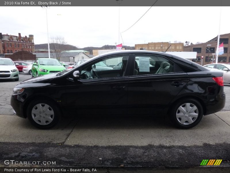 Ebony Black / Stone 2010 Kia Forte EX