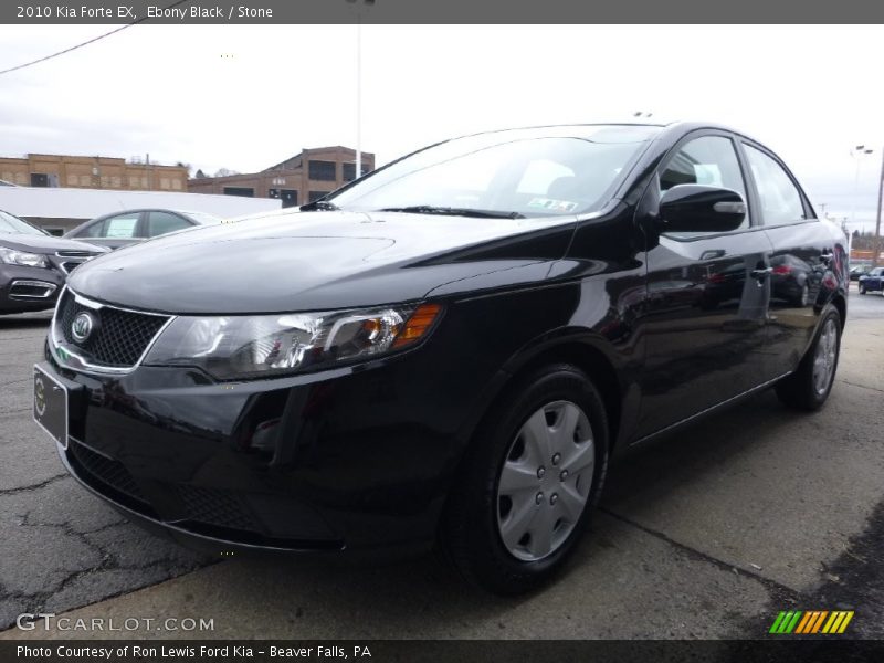 Ebony Black / Stone 2010 Kia Forte EX