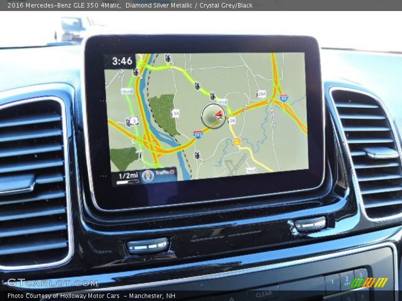 Diamond Silver Metallic / Crystal Grey/Black 2016 Mercedes-Benz GLE 350 4Matic