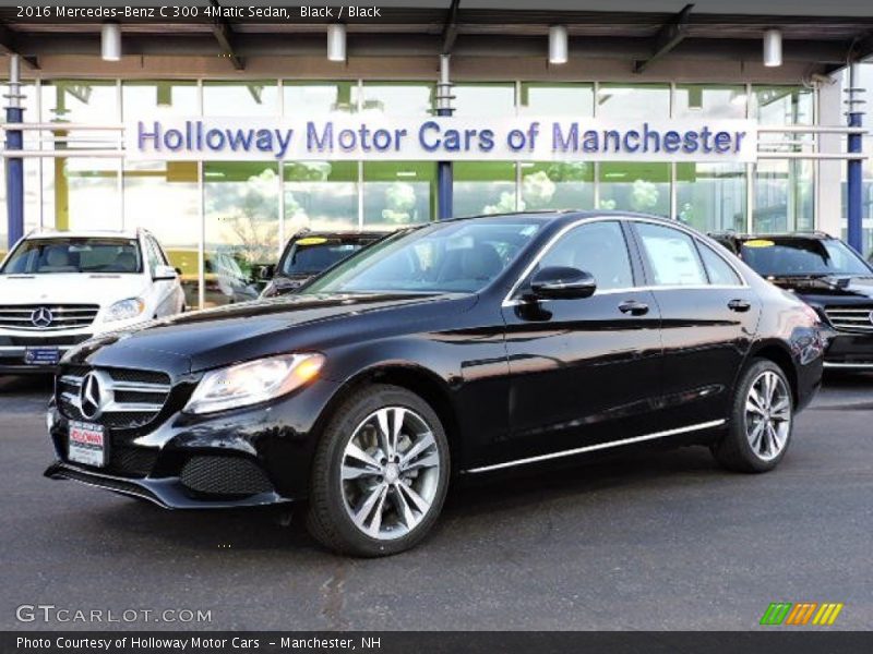 Black / Black 2016 Mercedes-Benz C 300 4Matic Sedan