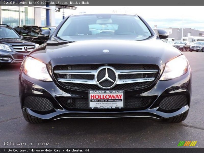 Black / Black 2016 Mercedes-Benz C 300 4Matic Sedan