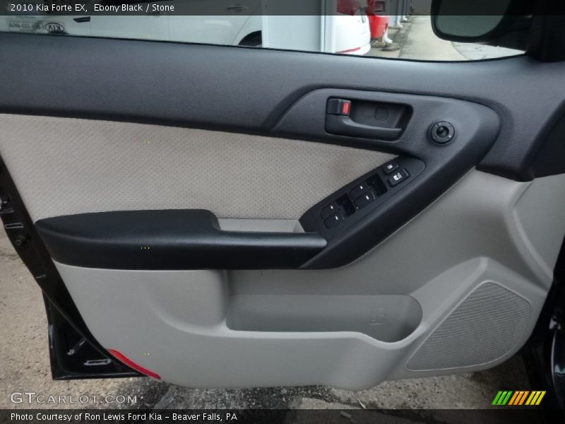 Ebony Black / Stone 2010 Kia Forte EX