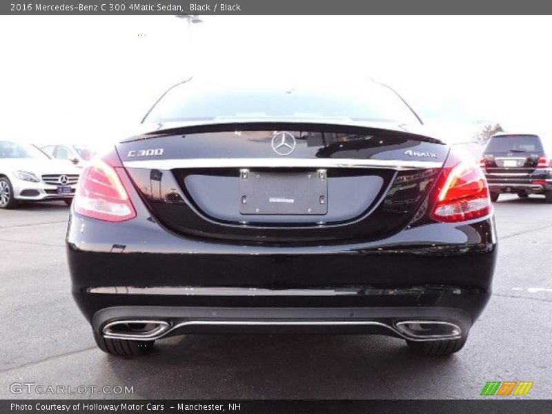 Black / Black 2016 Mercedes-Benz C 300 4Matic Sedan