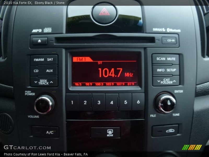 Ebony Black / Stone 2010 Kia Forte EX