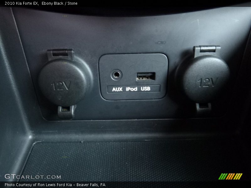 Ebony Black / Stone 2010 Kia Forte EX