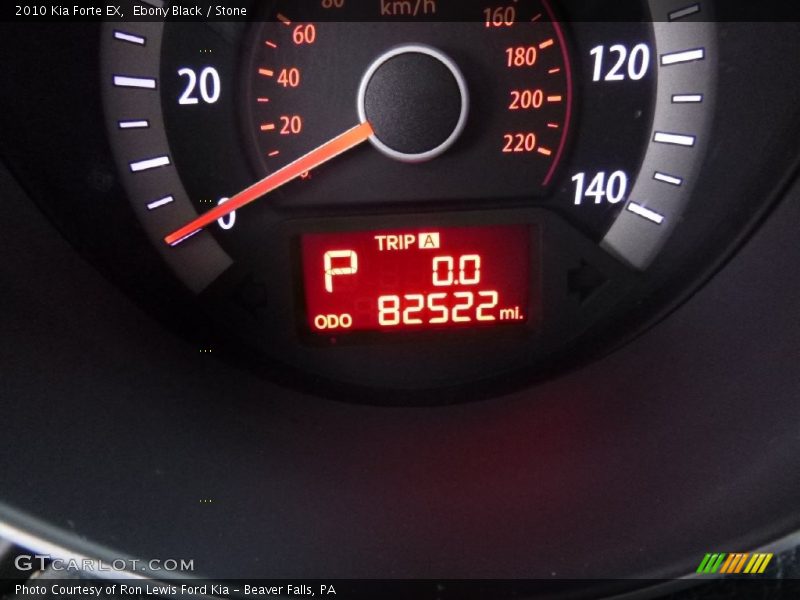 Ebony Black / Stone 2010 Kia Forte EX
