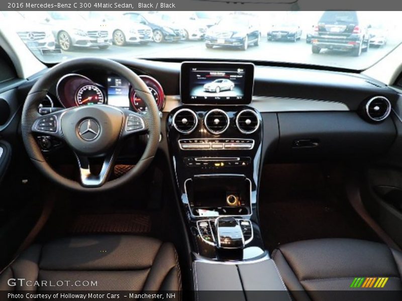 Black / Black 2016 Mercedes-Benz C 300 4Matic Sedan