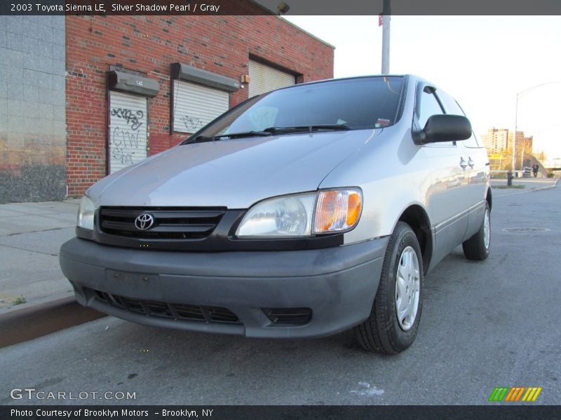 Silver Shadow Pearl / Gray 2003 Toyota Sienna LE