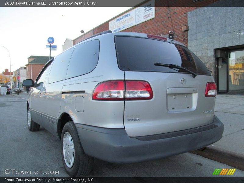 Silver Shadow Pearl / Gray 2003 Toyota Sienna LE