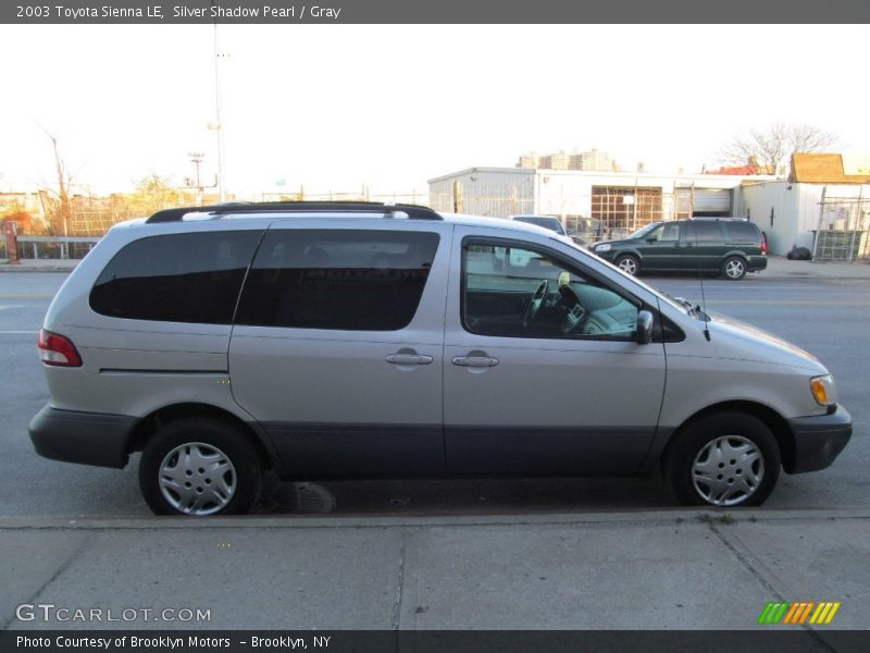 Silver Shadow Pearl / Gray 2003 Toyota Sienna LE