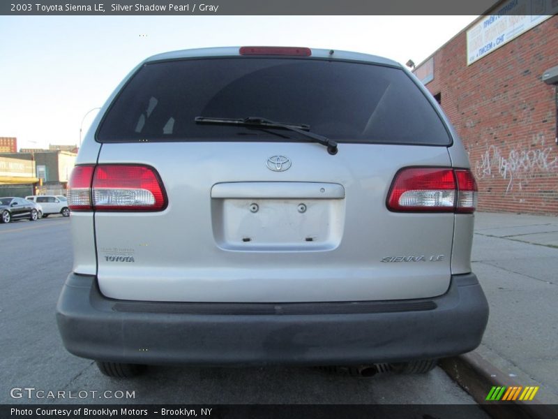 Silver Shadow Pearl / Gray 2003 Toyota Sienna LE