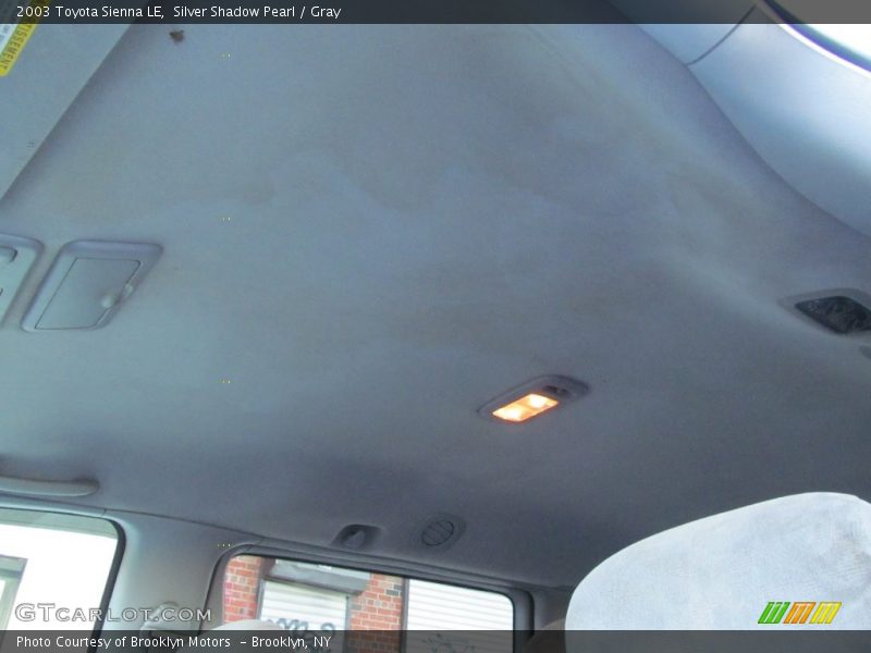 Silver Shadow Pearl / Gray 2003 Toyota Sienna LE