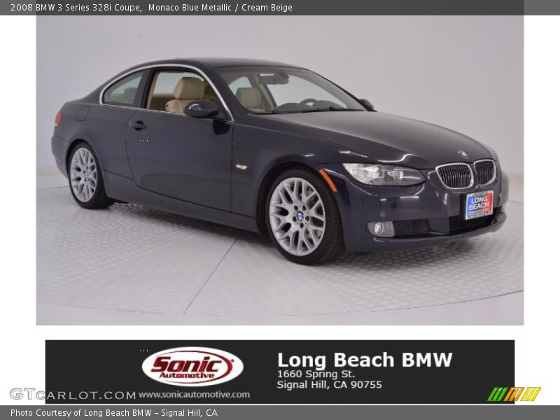 Monaco Blue Metallic / Cream Beige 2008 BMW 3 Series 328i Coupe