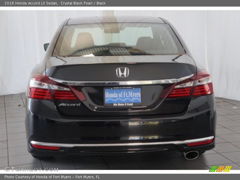 Crystal Black Pearl / Black 2016 Honda Accord LX Sedan