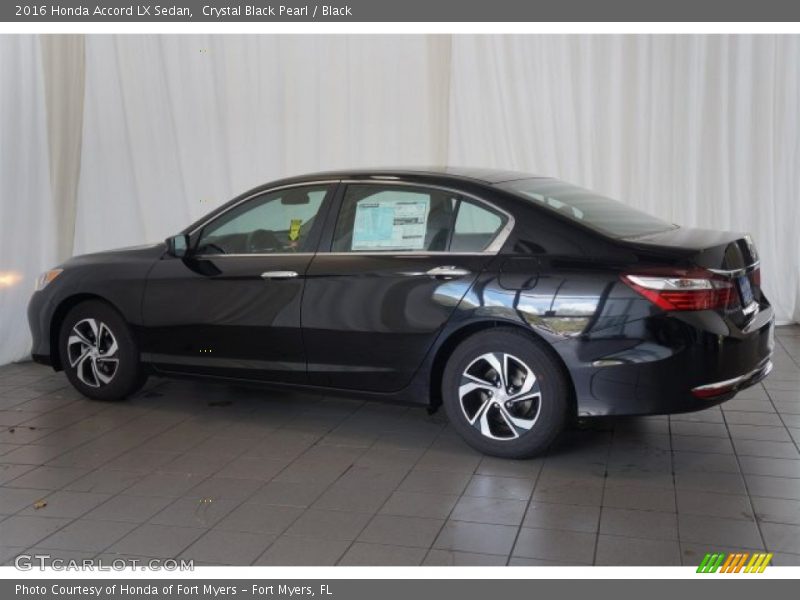 Crystal Black Pearl / Black 2016 Honda Accord LX Sedan