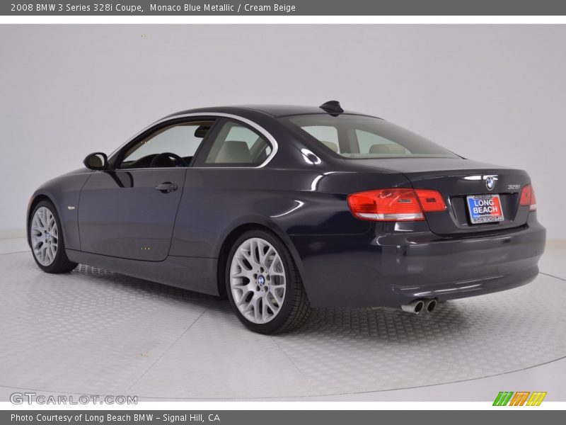 Monaco Blue Metallic / Cream Beige 2008 BMW 3 Series 328i Coupe